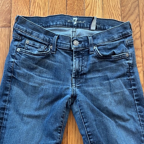 7 For All Mankind Lexie Bootcut Jeans Denim 27 Medium Wash Casual Flare Blue - Picture 5 of 8